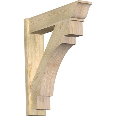 Ekena Millwork Merced Traditional Rough Sawn Outlooker, Douglas Fir, 8"W x 34"D x 38"H OUT08X34X38MRC01RDF